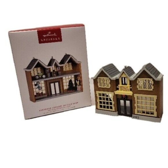 2022 Hallmark Christmas Ornament Keepsake Korners Bicycle Shop #39 Nostalgic - Picture 1 of 12